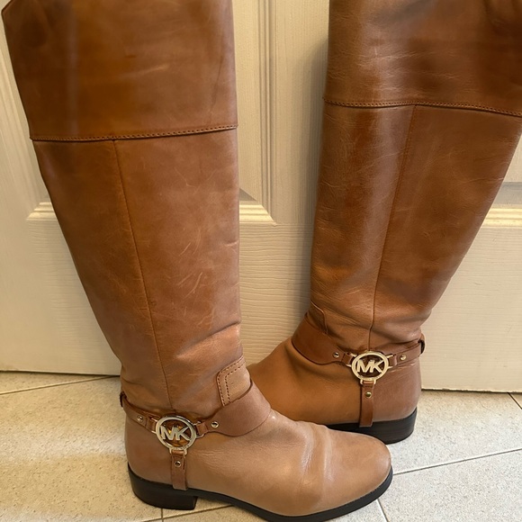 MK Michael Kors Camel leather boots 6.5 - Picture 3 of 9